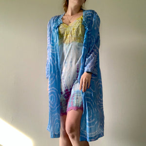 Tie Dye Vintage Robe or Duster