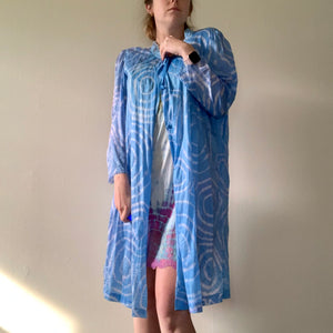 Tie Dye Vintage Robe or Duster