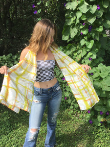 Tie Dyed Silk Extra Long Scarf