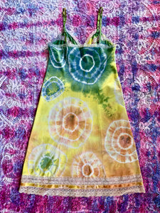 Multi Color Shibori Dyed Slip Dress