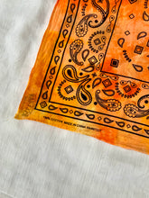 Load image into Gallery viewer, Orange Ice Dyed Cotton Bandana
