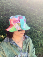 Load image into Gallery viewer, Wannabe Watermelon - Summer Storm Lining - Patchwork Bucket Hat
