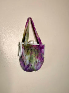 Green and Purple Ice Dyed 1960s Purse