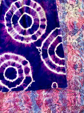 Load image into Gallery viewer, Pink and Deep Purple Shibori Tie Dye Slip Dress
