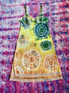 Multi Color Shibori Dyed Slip Dress