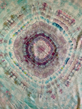 Load image into Gallery viewer, Tie Dye Pastel Blue Silk Scarf
