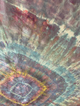 Load image into Gallery viewer, Tie Dye Gray Blue and Black Silk Scarf
