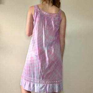 Hand Dyed Pale Purple Vintage Lounge Dress