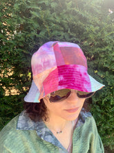 Load image into Gallery viewer, Berry Blend - Awesome Orange Lining - Patchwork Bucket Hat
