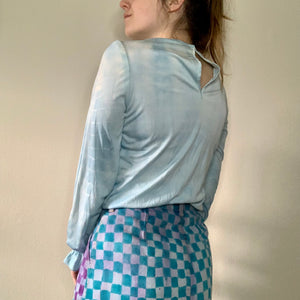 Hand Dyed Vintage Long Sleeve Blouse