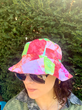 Load image into Gallery viewer, Wild Watermelon - Popping Pink Lining - Patchwork Bucket Hat
