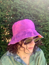 Load image into Gallery viewer, Wild Watermelon - Popping Pink Lining - Patchwork Bucket Hat
