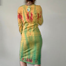 Load image into Gallery viewer, Hand Shibori Dyed Thermal Dress
