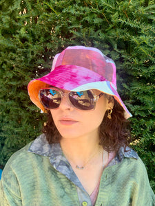 Berry Blend - Awesome Orange Lining - Patchwork Bucket Hat