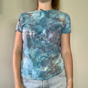 Ice Dyed 1940s Cotton Blouse