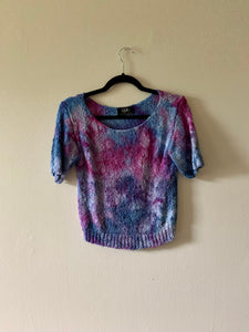 Hand Dyed 1980s Short Sleeve Sweater