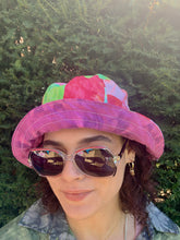 Load image into Gallery viewer, Wild Watermelon - Popping Pink Lining - Patchwork Bucket Hat
