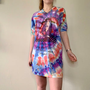 Hand Dyed Vintage Novelty T-shirt Dress