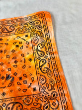Load image into Gallery viewer, Orange Ice Dyed Cotton Bandana
