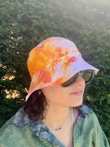 Berry Blend - Awesome Orange Lining - Patchwork Bucket Hat