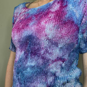 Hand Dyed 1980s Short Sleeve Sweater