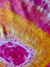 Load image into Gallery viewer, Tie Dye Pink and Orange Silk Scarf
